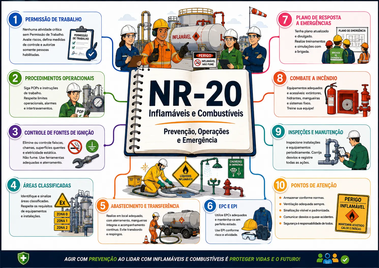 Mapa mental da NR-20 — Facilita NR