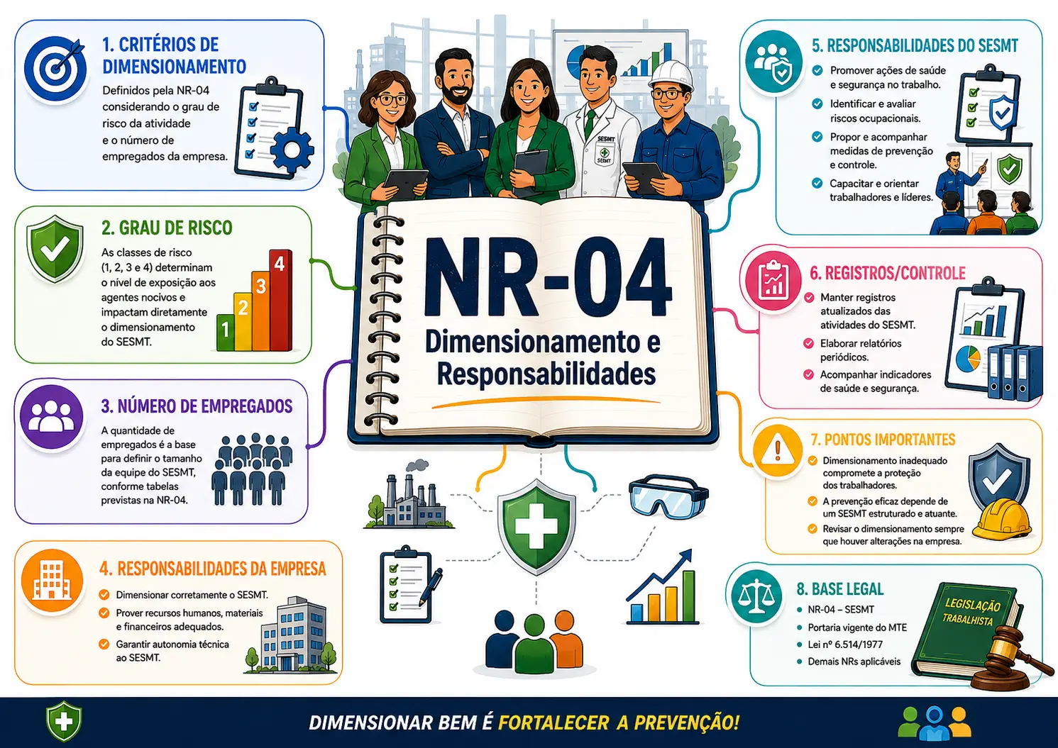 Mapa mental da NR-04 — Facilita NR